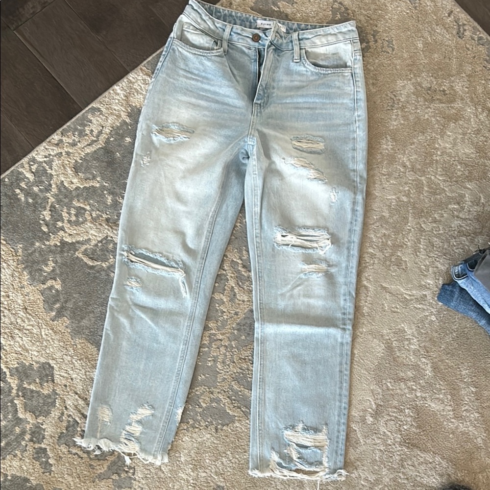 Flying Monkey Blue Straight Leg Jeans